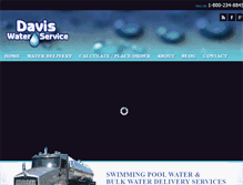 Tablet Screenshot of daviswaterservice.com